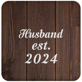 Husband Established EST. 2024 - Drink Coaster D
