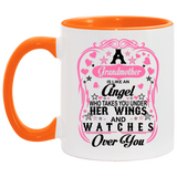 Grandmother Is An Angel Takes You Under Her Wings - 11oz Accent Mug Orange