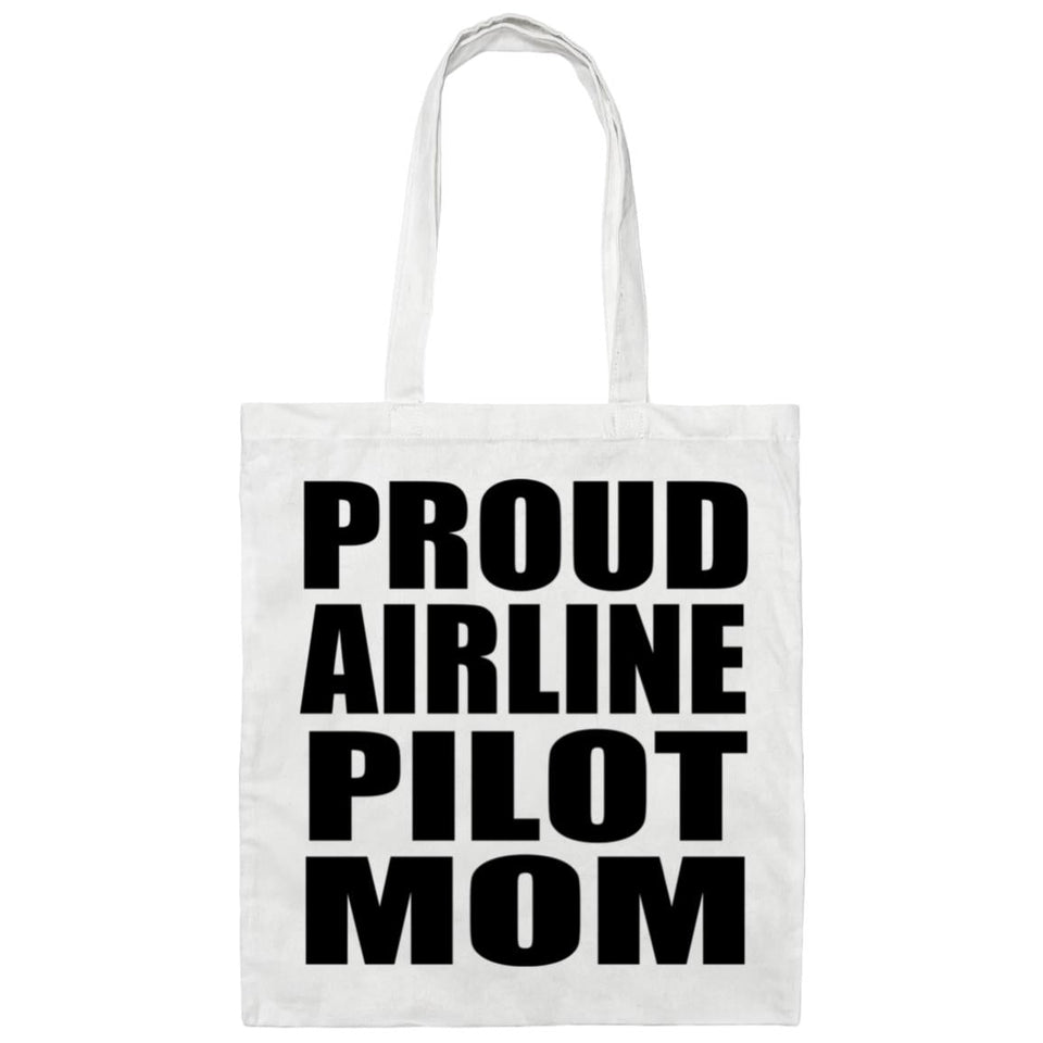Proud Airline Pilot Mom - Tote Bag White
