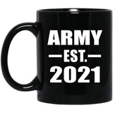 Army Established EST. 2021 - 11oz Coffee Mug Black