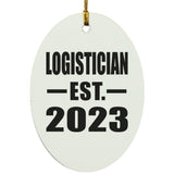Logistician Established EST. 2023 - Oval Ornament