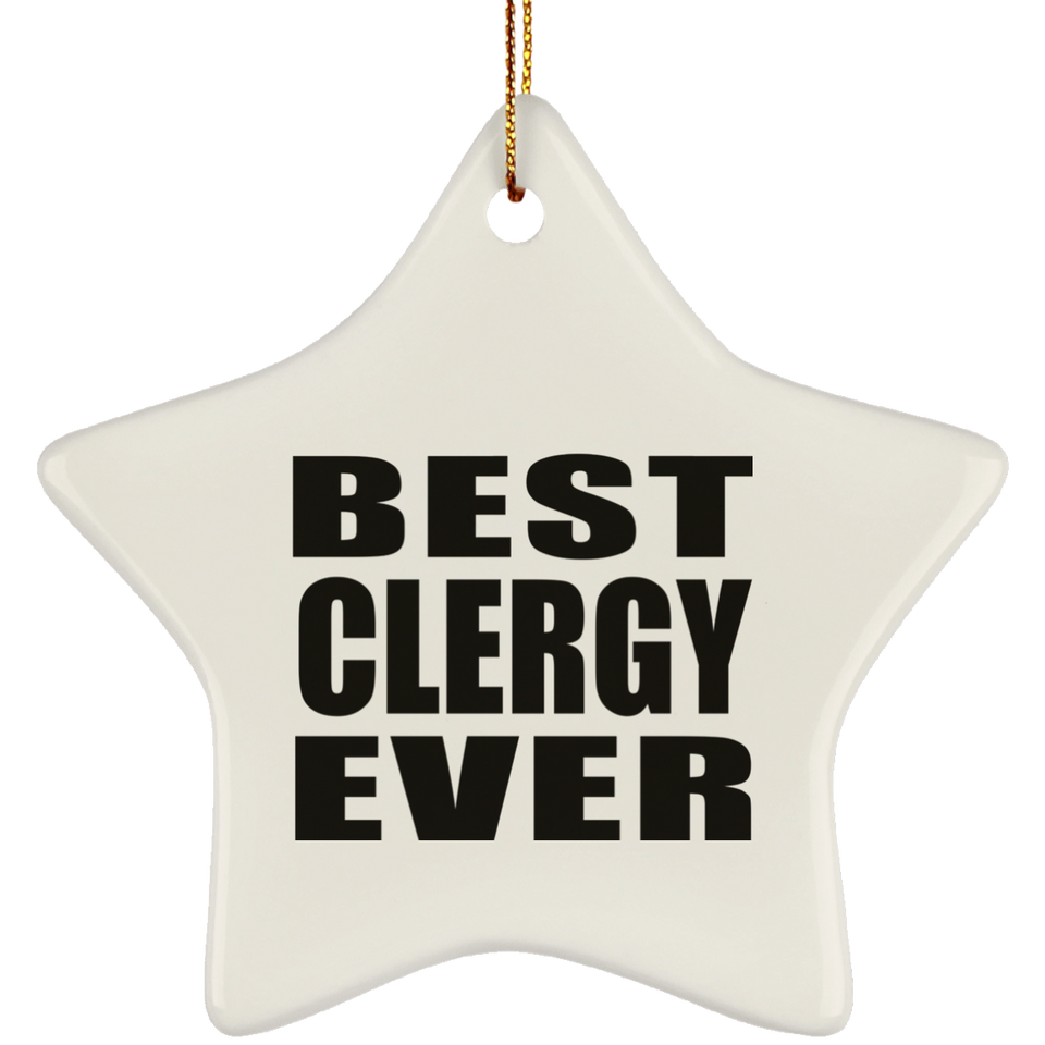 Best Clergy Ever - Star Ornament