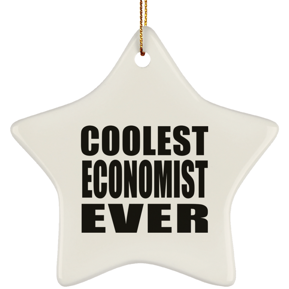 Coolest Economist Ever - Star Ornament