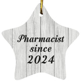 Pharmacist Since 2024 - Star Ornament F