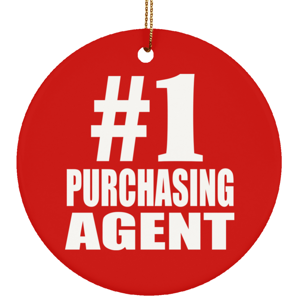 Number One #1 Purchasing Agent - Circle Ornament