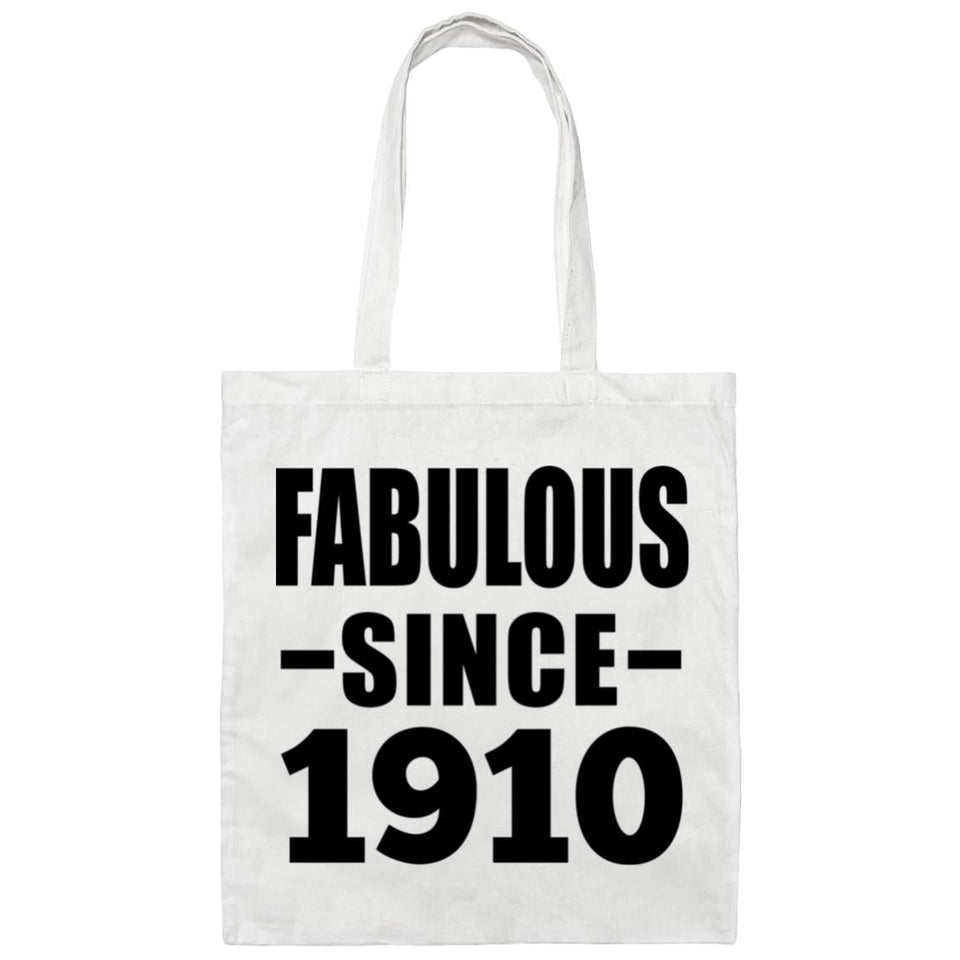 114th Birthday Fabulous Since 1910 - Tote Bag White