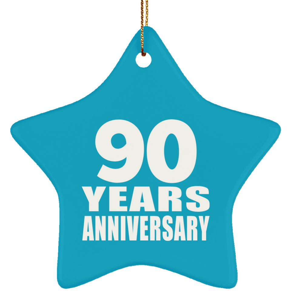 90th Anniversary 90 Years - Star Ornament