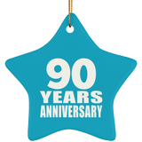 90th Anniversary 90 Years - Star Ornament