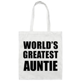 World's Greatest Auntie - Tote Bag White