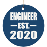Engineer Established EST. 2020 - Circle Ornament