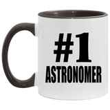 Number One #1 Astronomer - 11oz Accent Mug Black