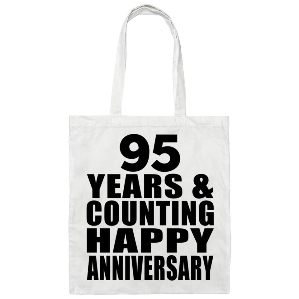 Happy 95th Anniversary 95 Years & Counting - Tote Bag White