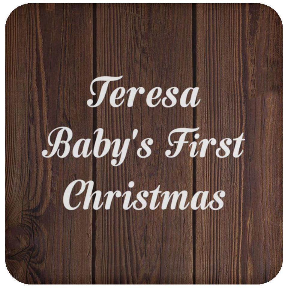 Teresa Baby's First Christmas - Drink Coaster D