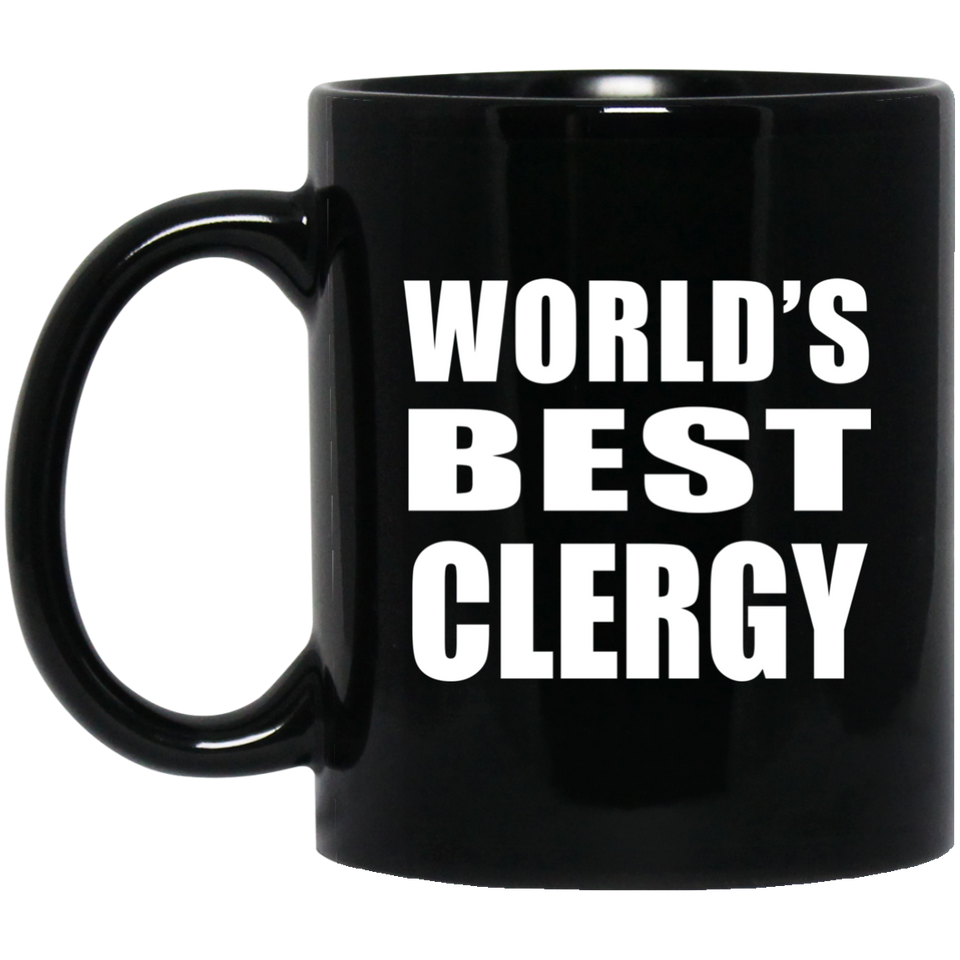 World's Best Clergy - 11 Oz Coffee Mug Black