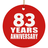 83rd Anniversary 83 Years Anniversary - Circle Ornament