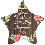 First Christmas With My Nephew 2021 - Star Ornament A