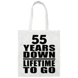55th Anniversary 55 Years Down Lifetime To Go - Tote Bag White