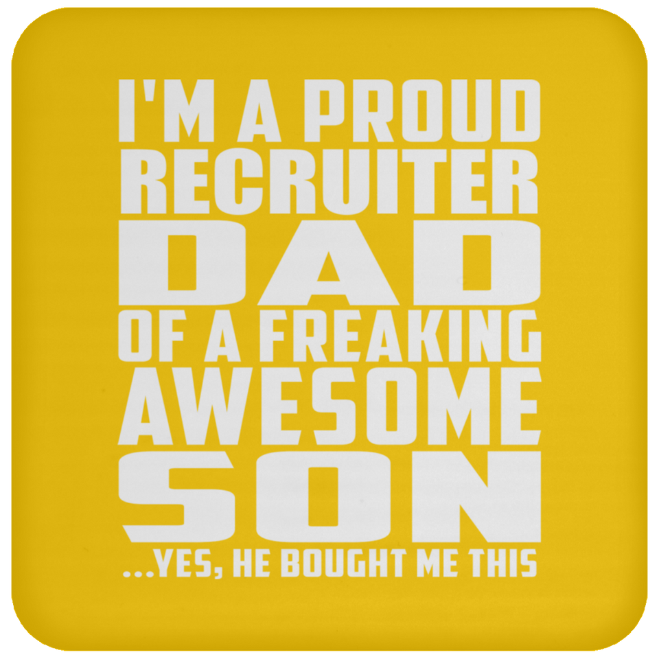 Proud Recruiter Dad Of Awesome Son - Drink Coaster