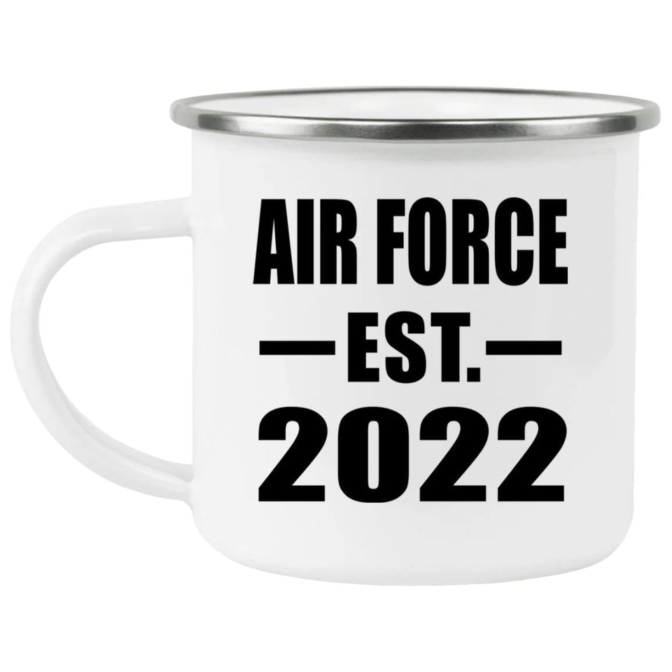 Air Force Established EST. 2022 - 12oz Camping Mug