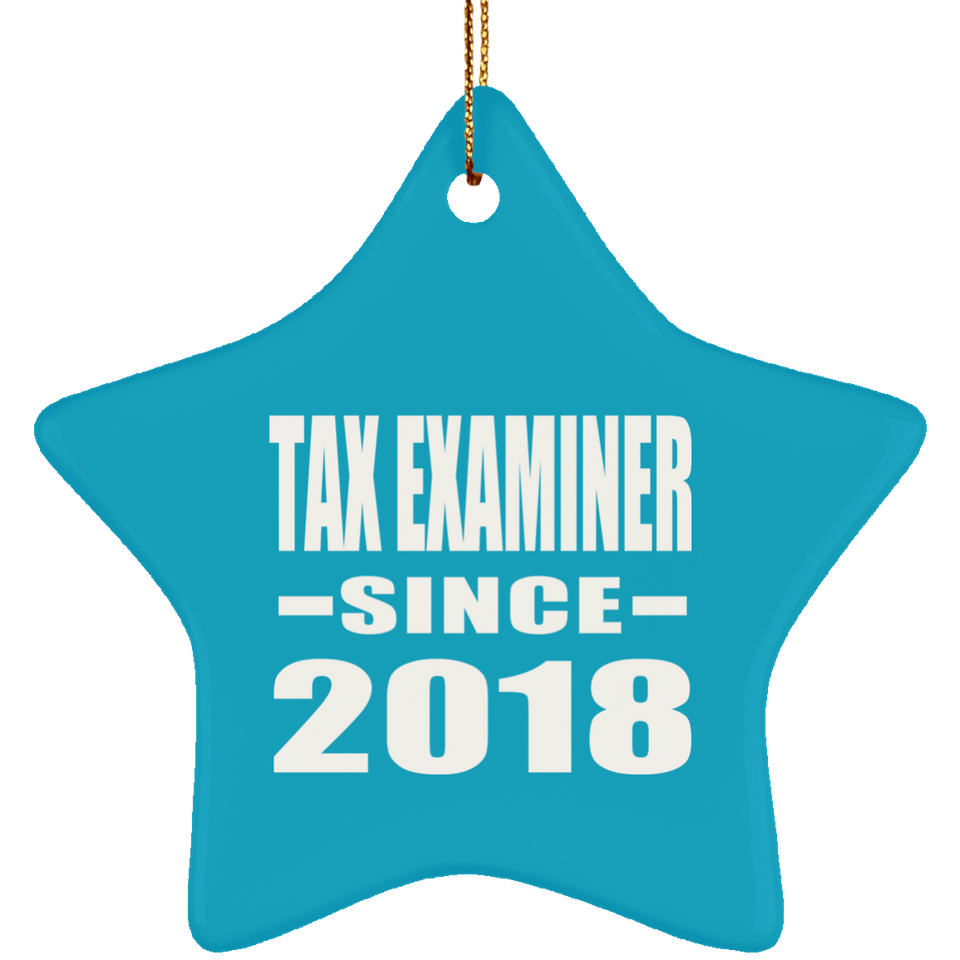 Tax Examiner Since 2018 - Star Ornament