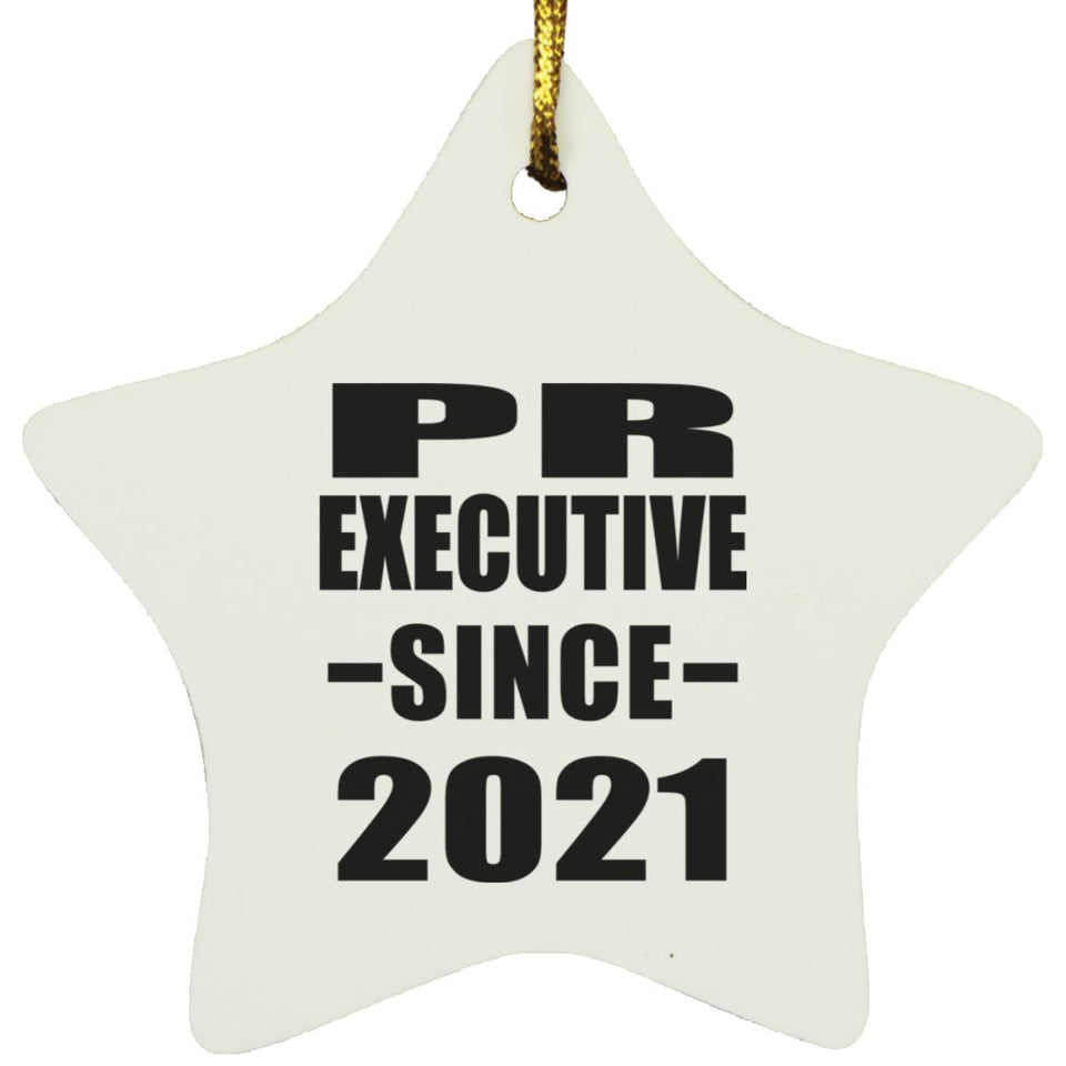 PR Executive Since 2021 - Star Ornament