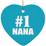 Number One #1 Nana - Heart Ornament
