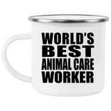 World's Best Animal Care Worker - 12oz Camping Mug
