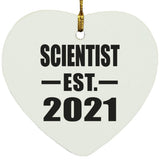 Scientist Established EST. 2021 - Heart Ornament