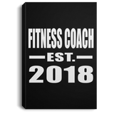 Fitness Coach Established EST. 2018 - Canvas Portrait