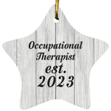 Occupational Therapist Established Est. 2023 - Star Ornament F