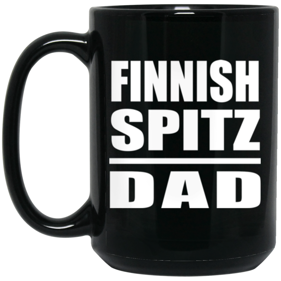Finnish Spitz Dad - 15oz Coffee Mug Black