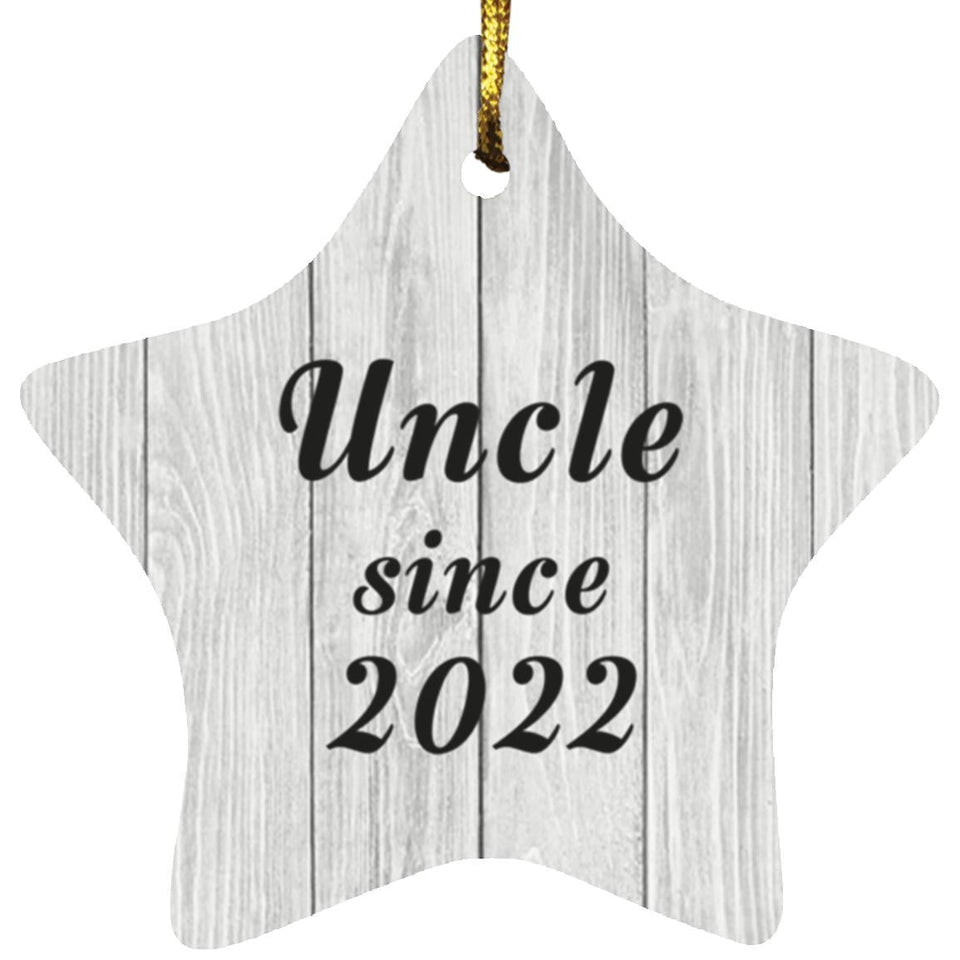 Uncle Since 2022 - Star Ornament F