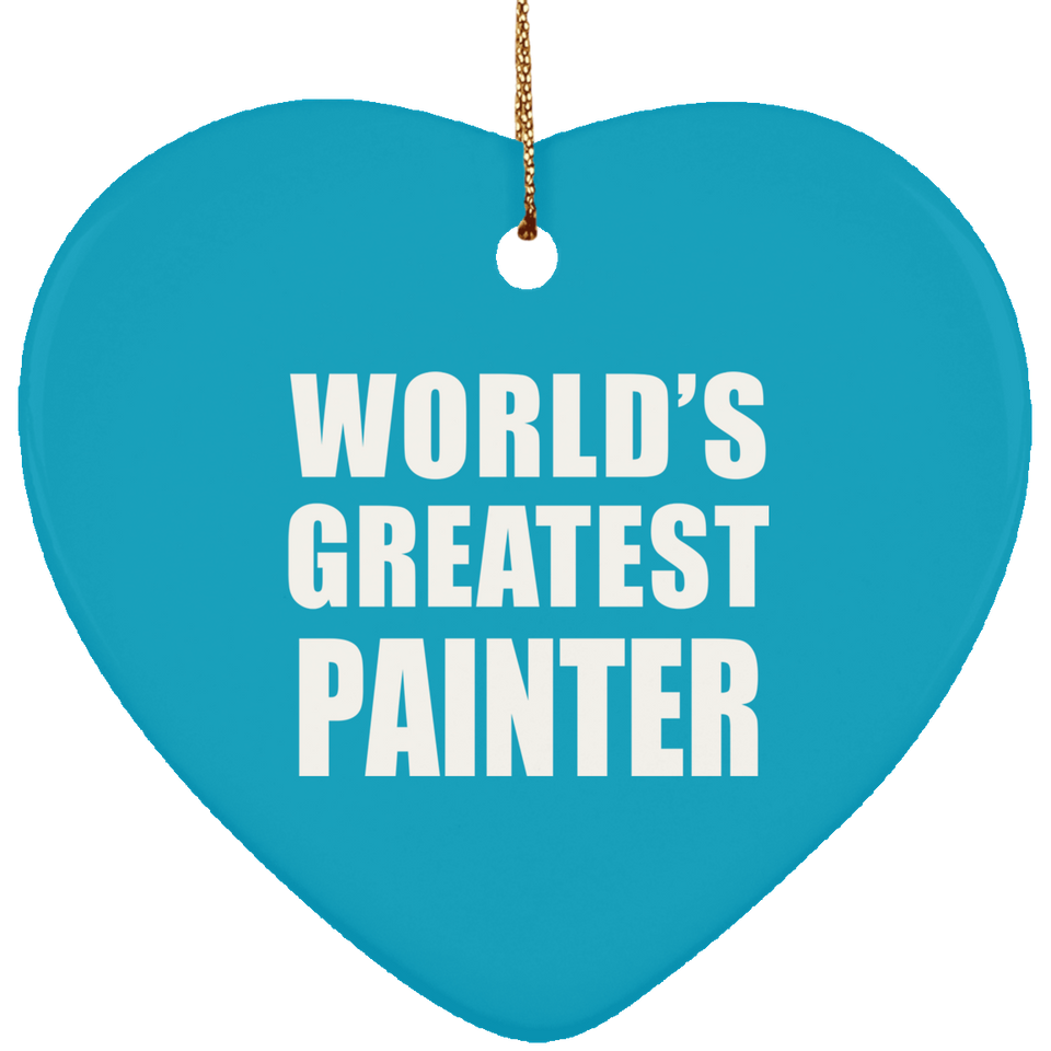 World's Greatest Painter - Heart Ornament