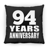 94th Anniversary 94 Years - Throw Pillow Black