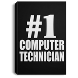 Number One #1 Computer Technician - Canvas Portrait