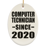 Computer Technician Since 2020 - Oval Ornament