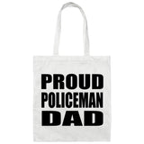 Proud Policeman Dad - Tote Bag White