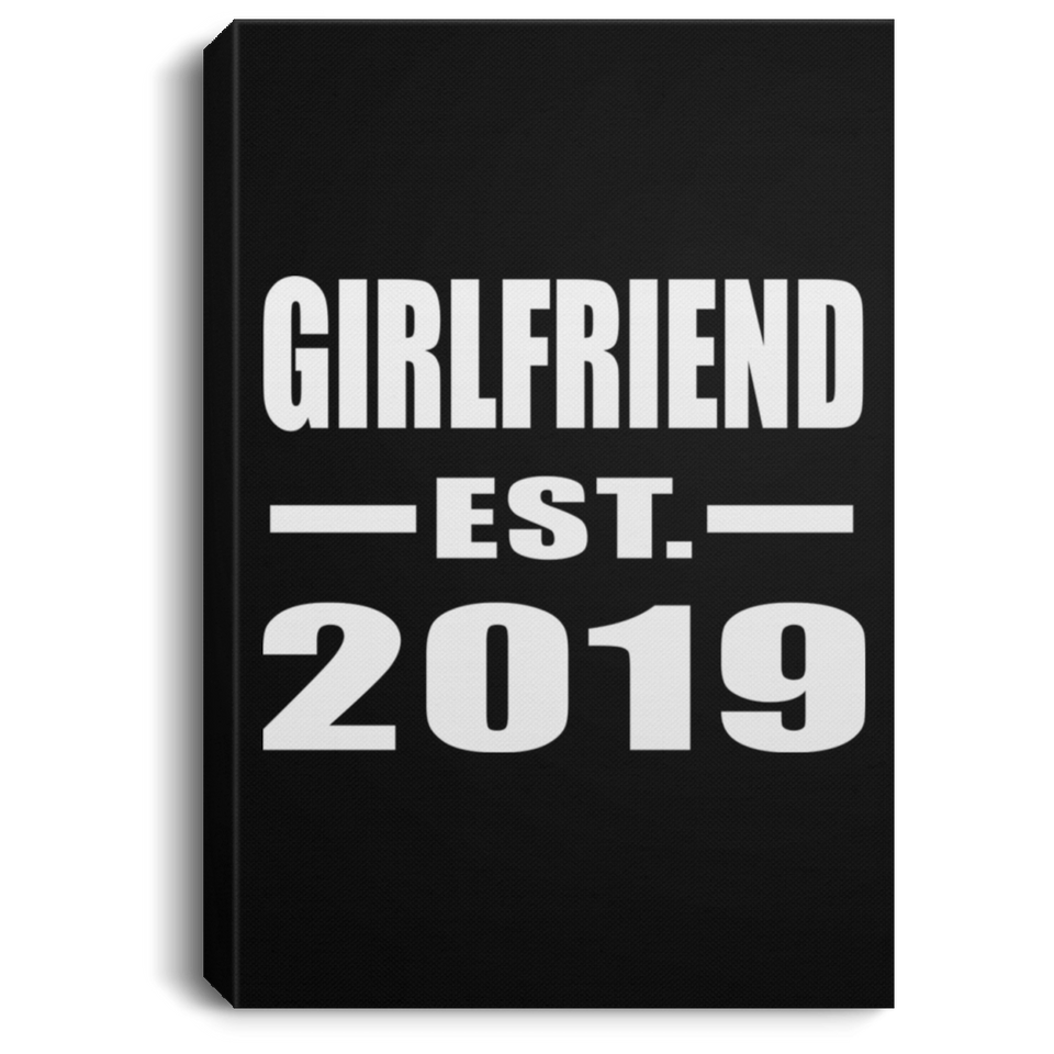 Girlfriend Established EST. 2019 - Canvas Portrait