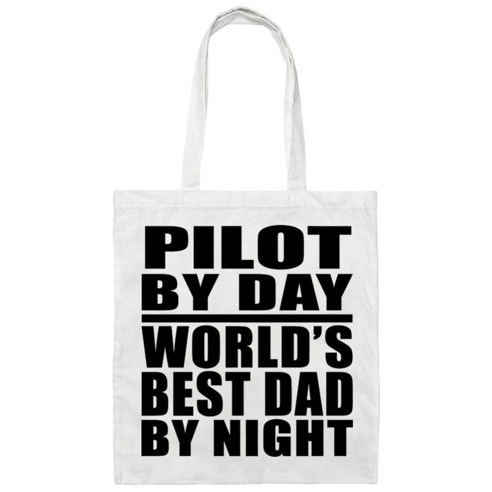 Pilot By Day World's Best Dad By Night - Tote Bag White