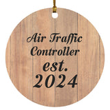 Air Traffic Controller Established Est. 2024 - Circle Ornament C