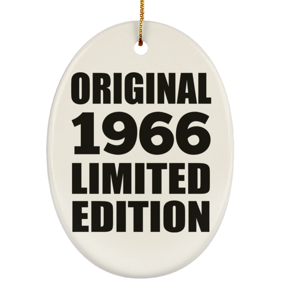 58th Birthday Original 1966 Limited Edition - Oval Ornament