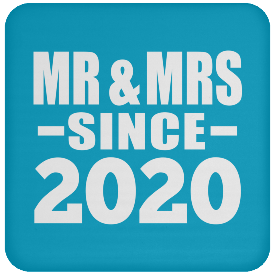 4th Anniversary Mr & Mrs Since 2020 - Drink Coaster