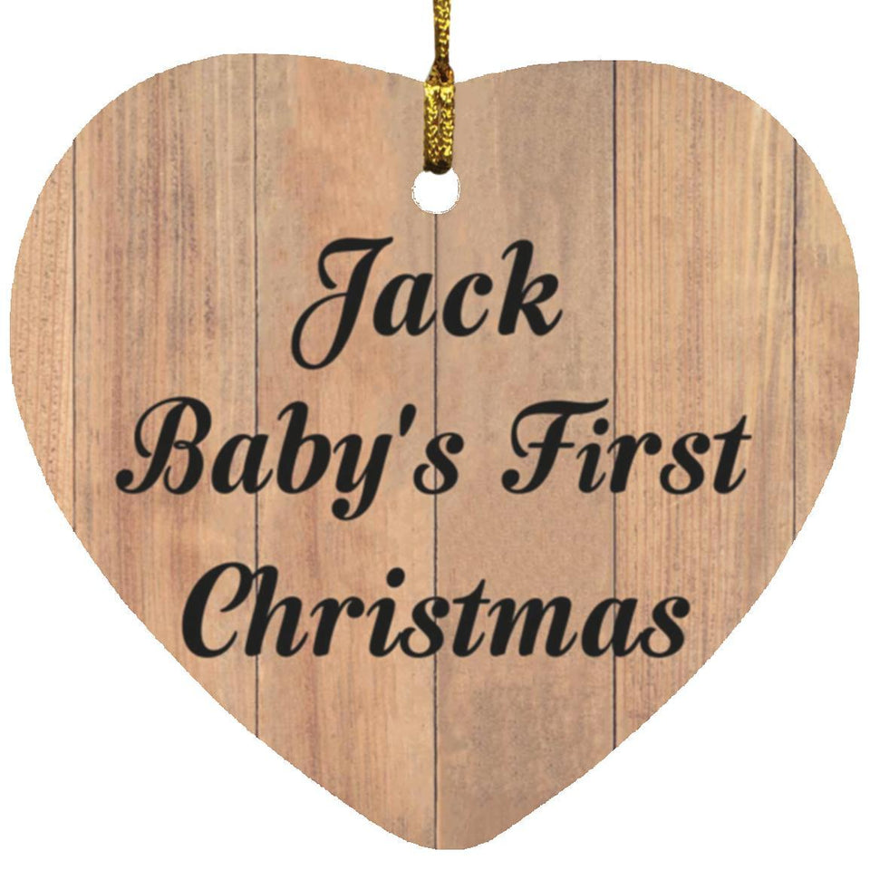 Jack Baby's First Christmas - Heart Ornament C