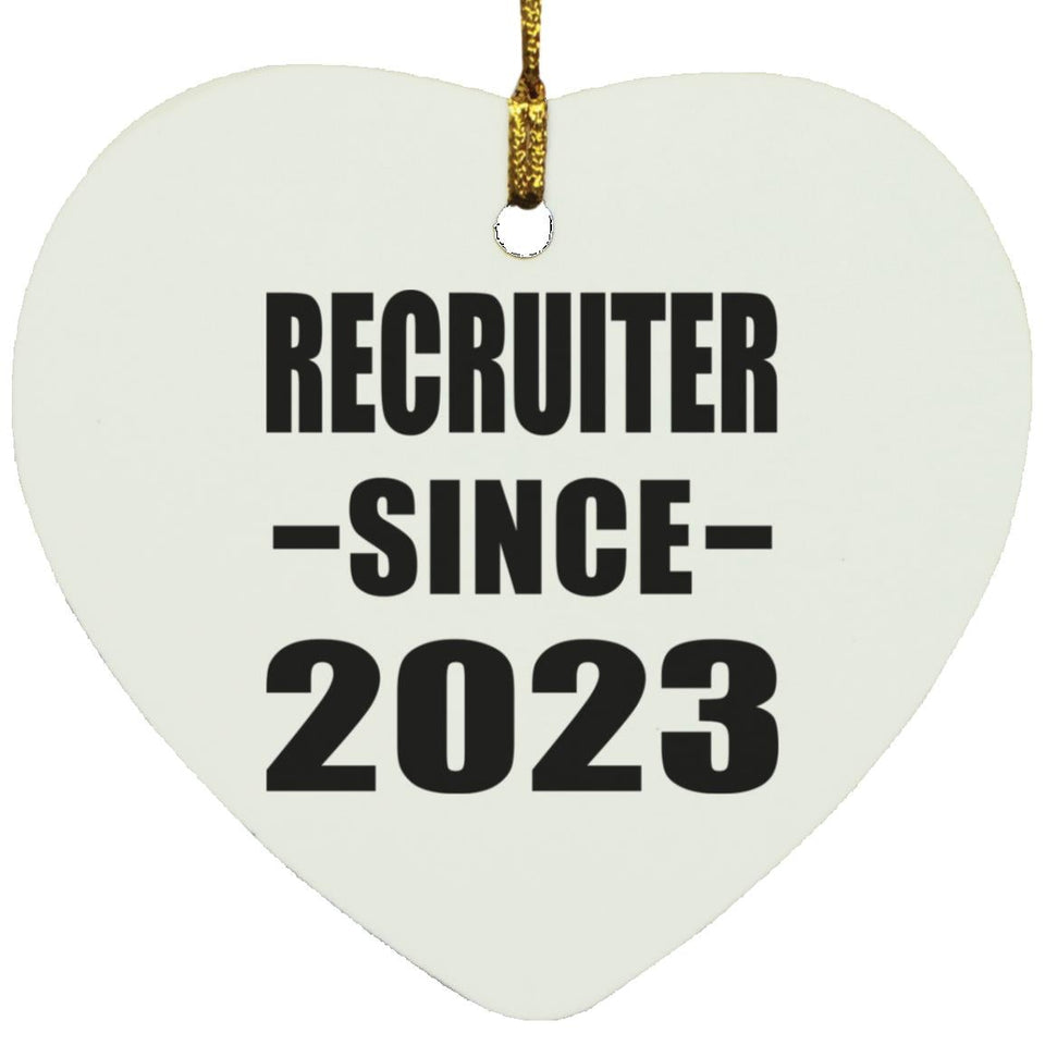 Recruiter Since 2023 - Heart Ornament