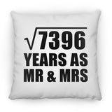 86th Anniversary Square Root of 7396 Years As Mr & Mrs - Throw Pillow