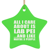All I Care About Is Lab Pei - Star Ornament