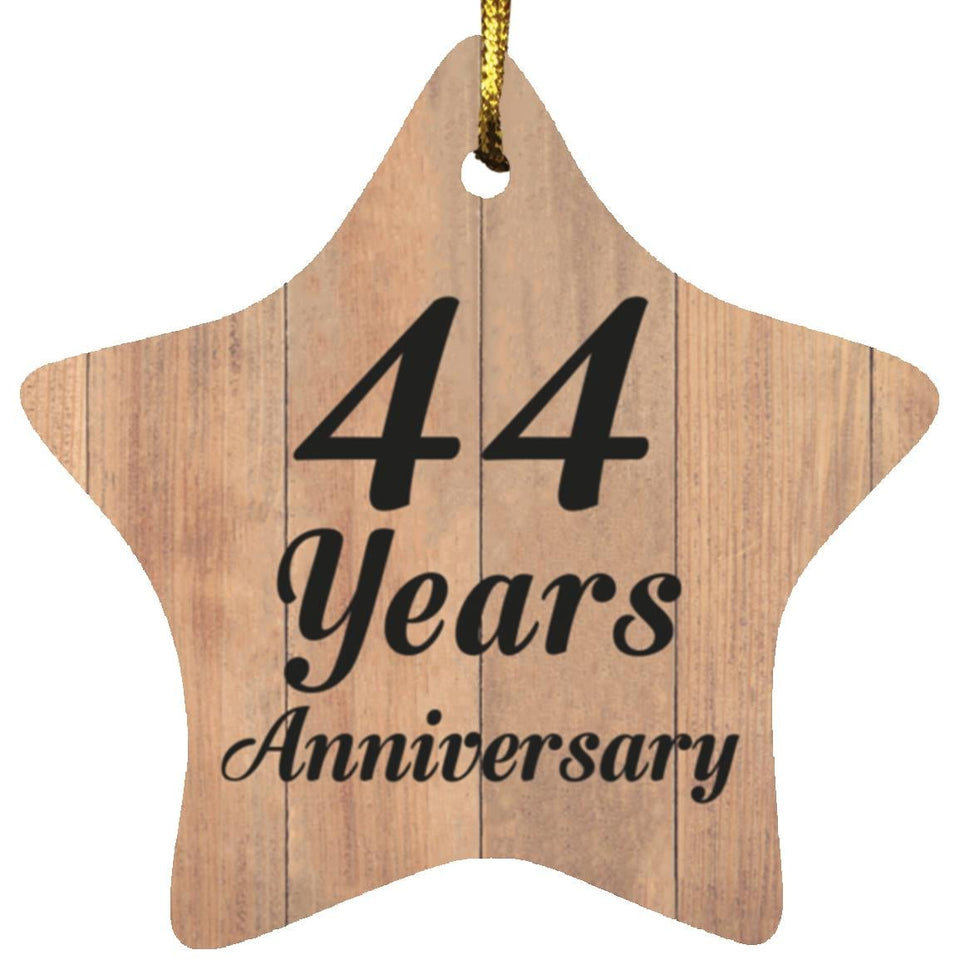 44th Anniversary 44 Years Anniversary - Star Ornament C