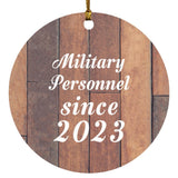 Military Personnel Since 2023 - Circle Ornament E