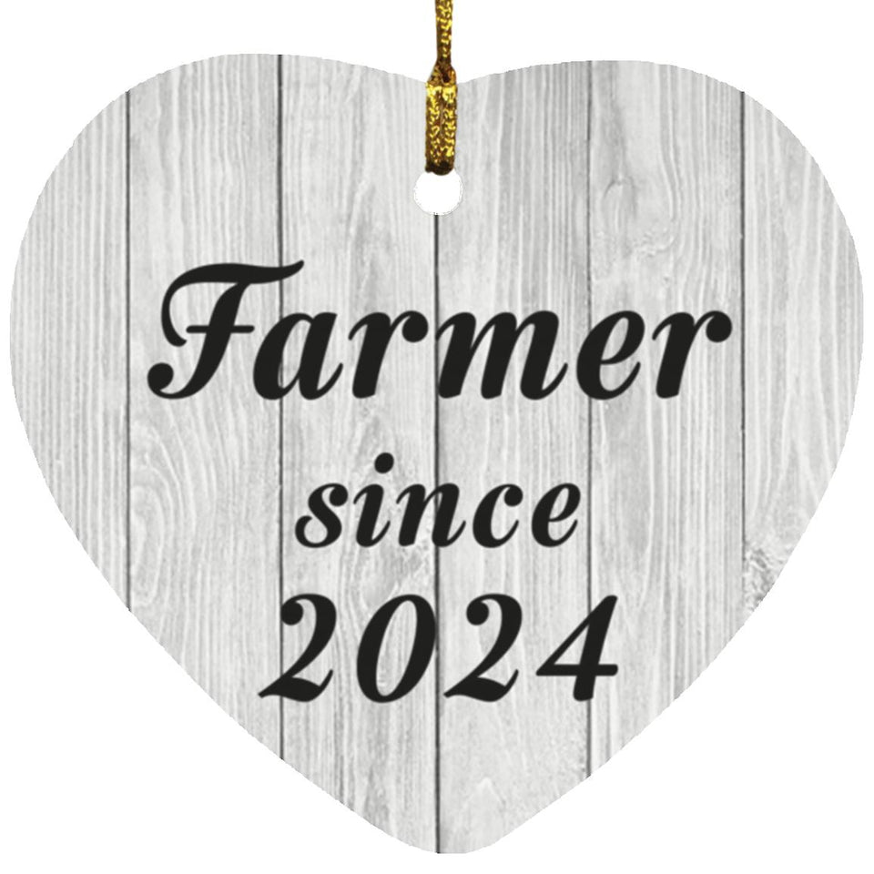 Farmer Since 2024 - Heart Ornament F