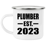 Plumber Established EST. 2023 - 12oz Camping Mug